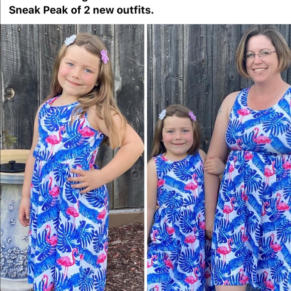 Flamingo mom and me dresses - Picture 1 of 1